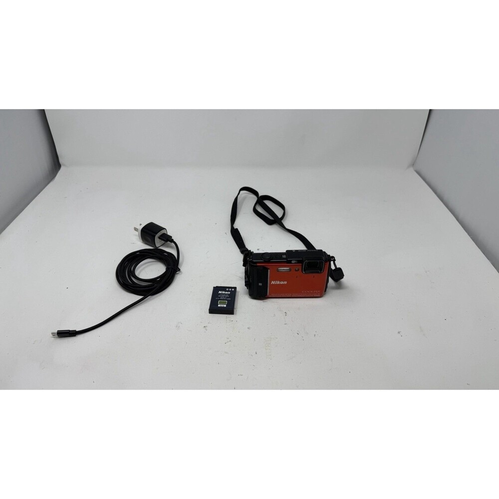 Nikon Coolpix AW130 Orange 16MP Waterproof Shockproof Wi‑Fi Compact 5x Zoom